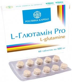 Глютамін Рослина Карпат L-глютамін Pro 500 мг 60 таб. (1402) - фото 4
