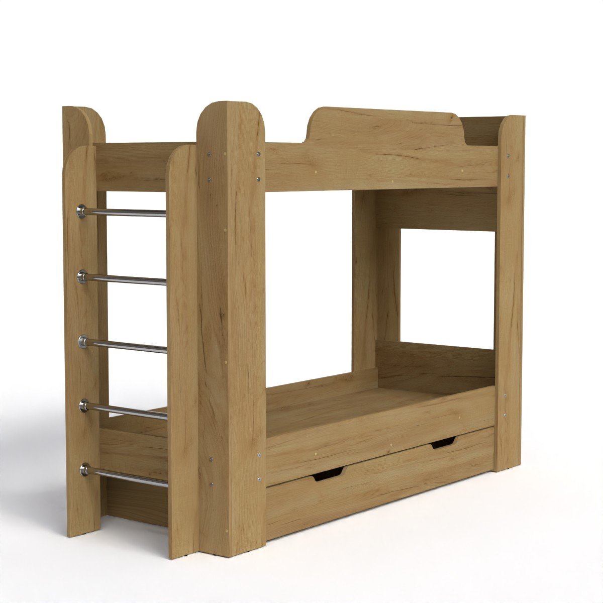 Ліжко двоярусне Компаніт Твікс 1 210,8х77,6х152,2 см Дуб крафт золотий (11846) - фото 1 Ліжко двоярусне Компаніт Твікс 1 210,8х77,6х152,2 см Дуб крафт золотий (11846) - фото 1