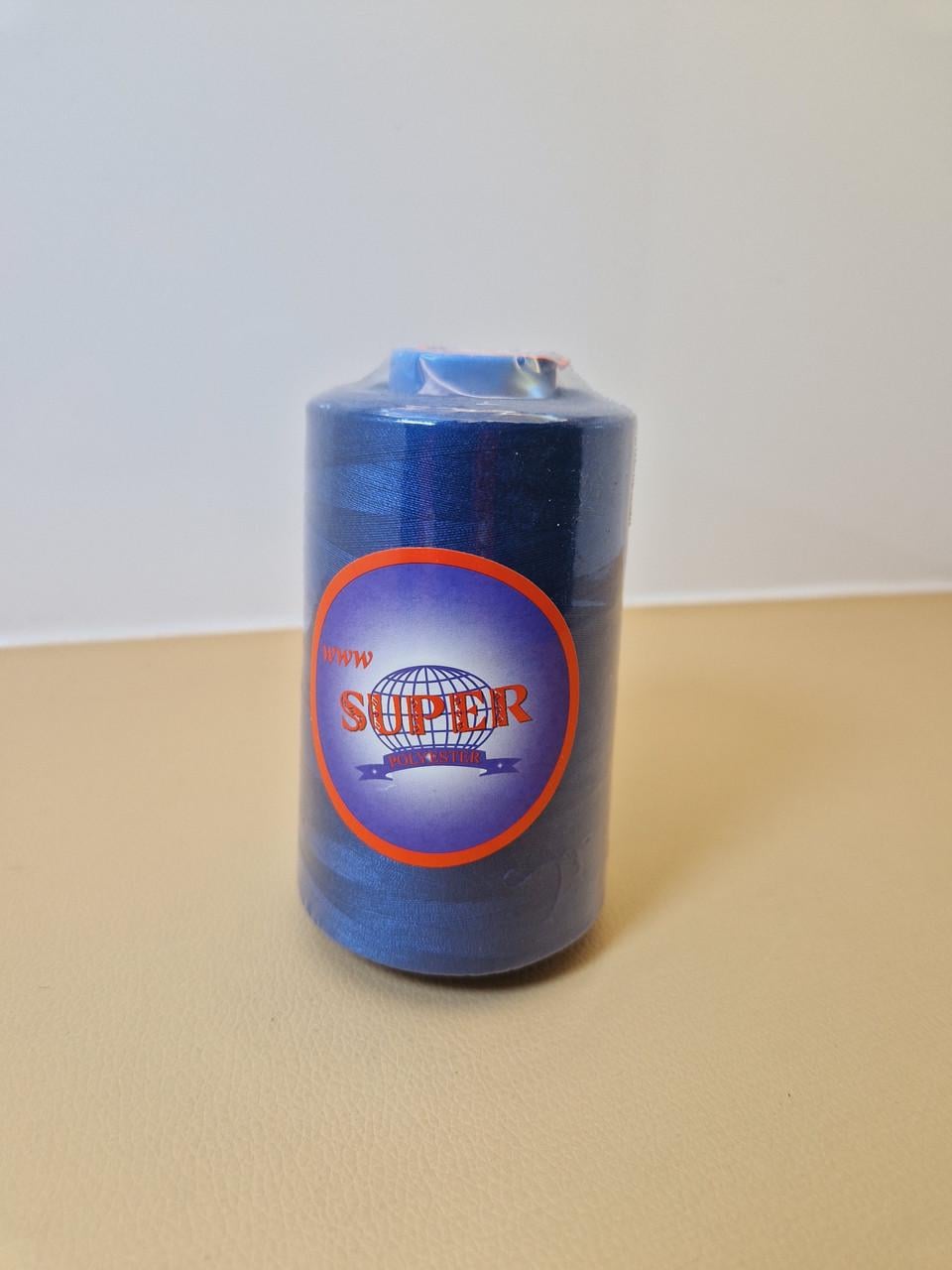 Нить текстильная Super №065 40/2 4000yds Синий (2998433633)