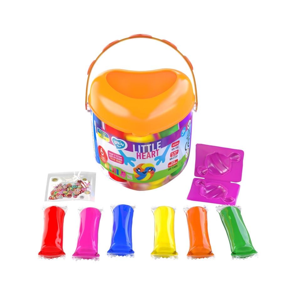 Набір для ліплення з тістом Lovin Little Heart 41240 6 стиків (RLT33376)