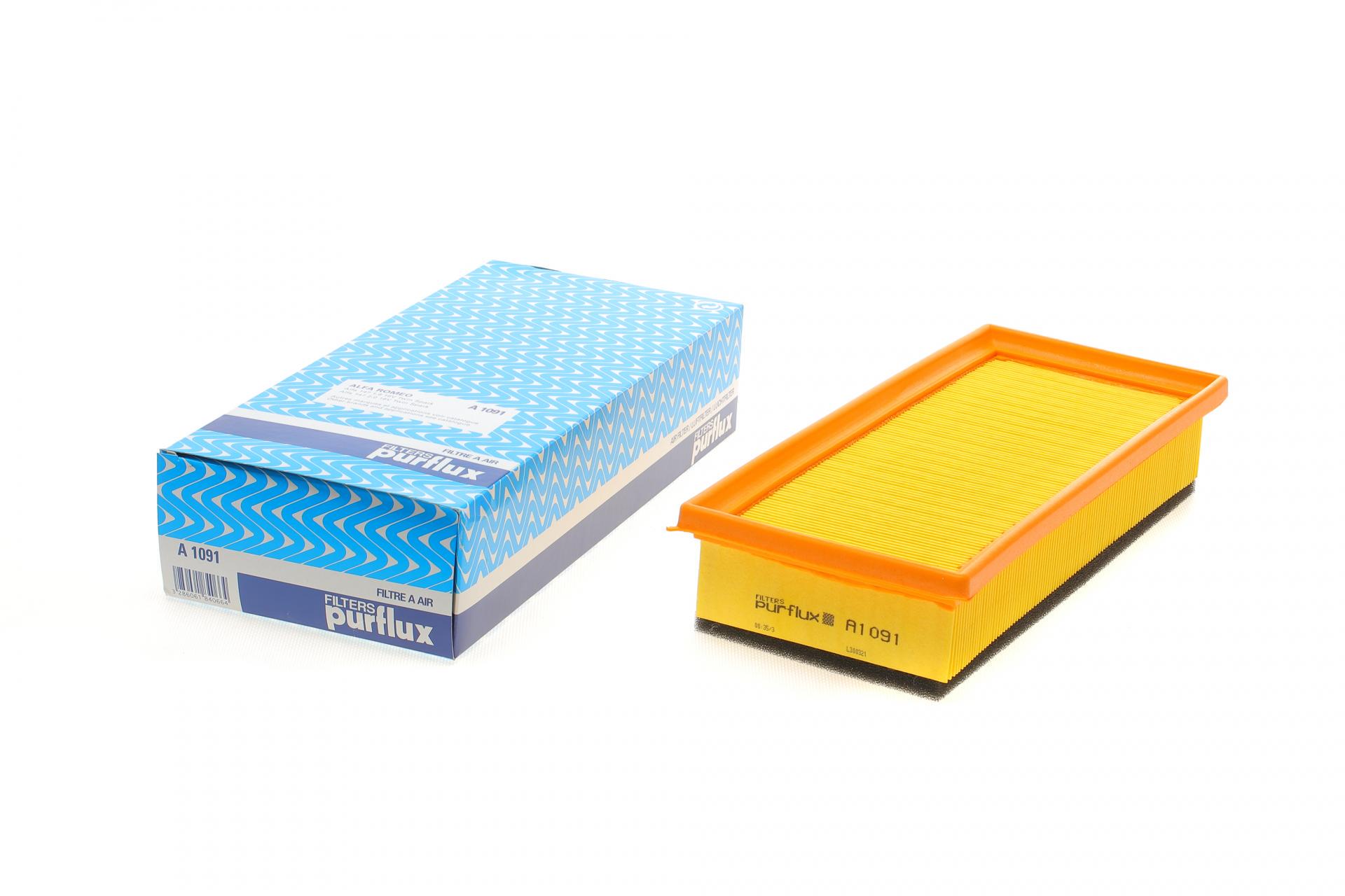 Фільтр повітряний PURFLUX для Alfa Romeo 147/GT 1,6/1,8/2,0 JTS 01-10- (A1091)