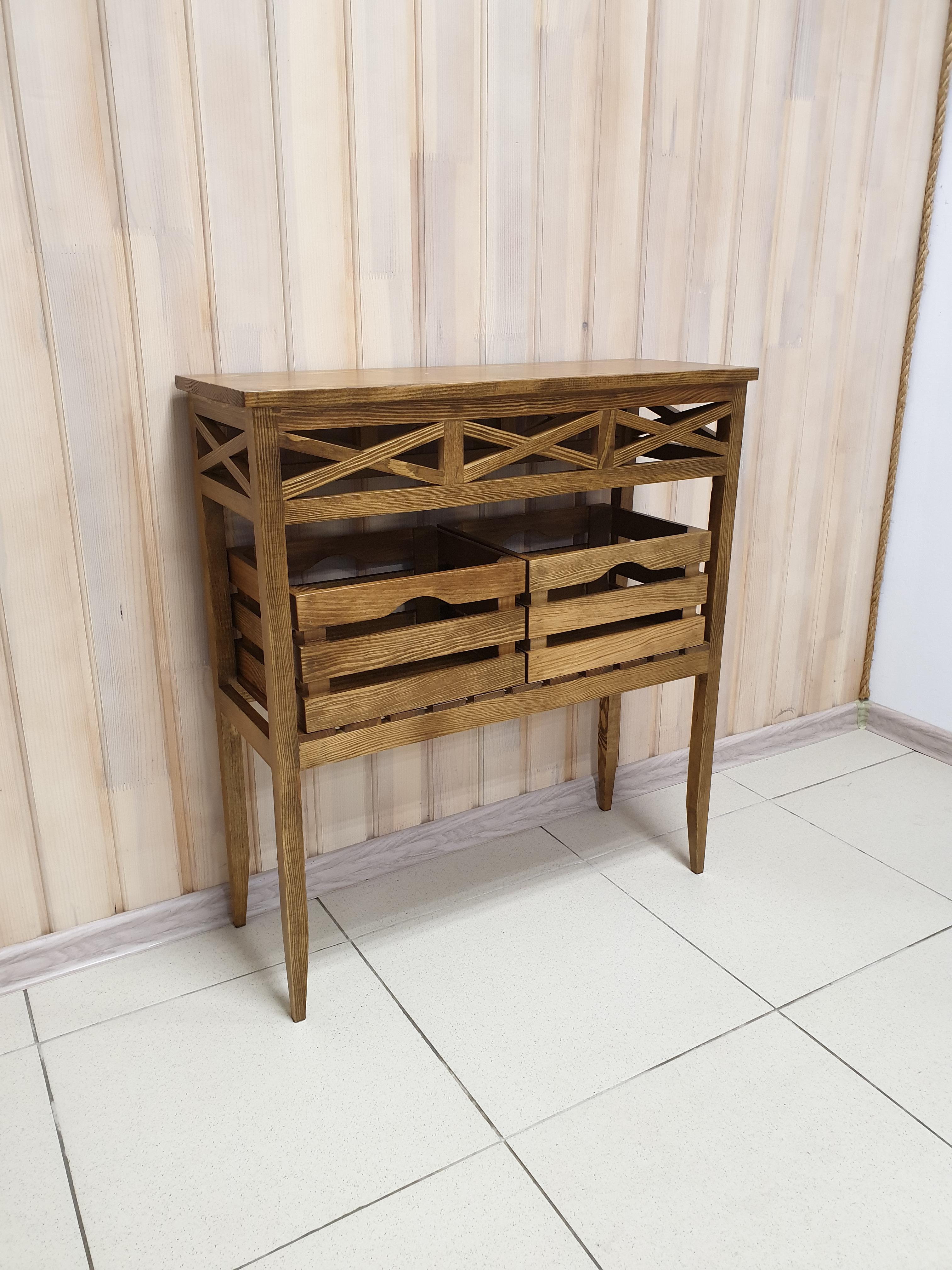 Консольний столик Древоделя Версаль 2 77х70х26 см Горіх (71303) - фото 6 Консольний столик Древоделя Версаль 2 77х70х26 см Горіх (71303) - фото 6