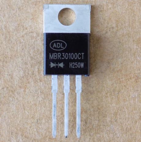 Диод Шоттки MBR30100CT для S30M60C/30CTQ100/30CTQ035 30A/100V/TO220-3pin (27763)