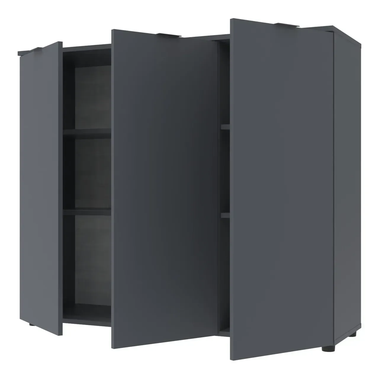 Комод в гостиную Doros Рон 6 120х38х100 см Графитовый (DRS-011303) - фото 2 Комод в гостиную Doros Рон 6 120х38х100 см Графитовый (DRS-011303) - фото 2