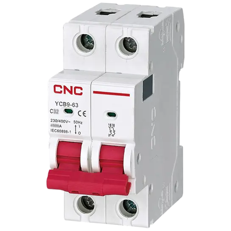 Автоматический выключатель CNC Electric YCB9-63 2P 63A 10kA C (Б00029515)