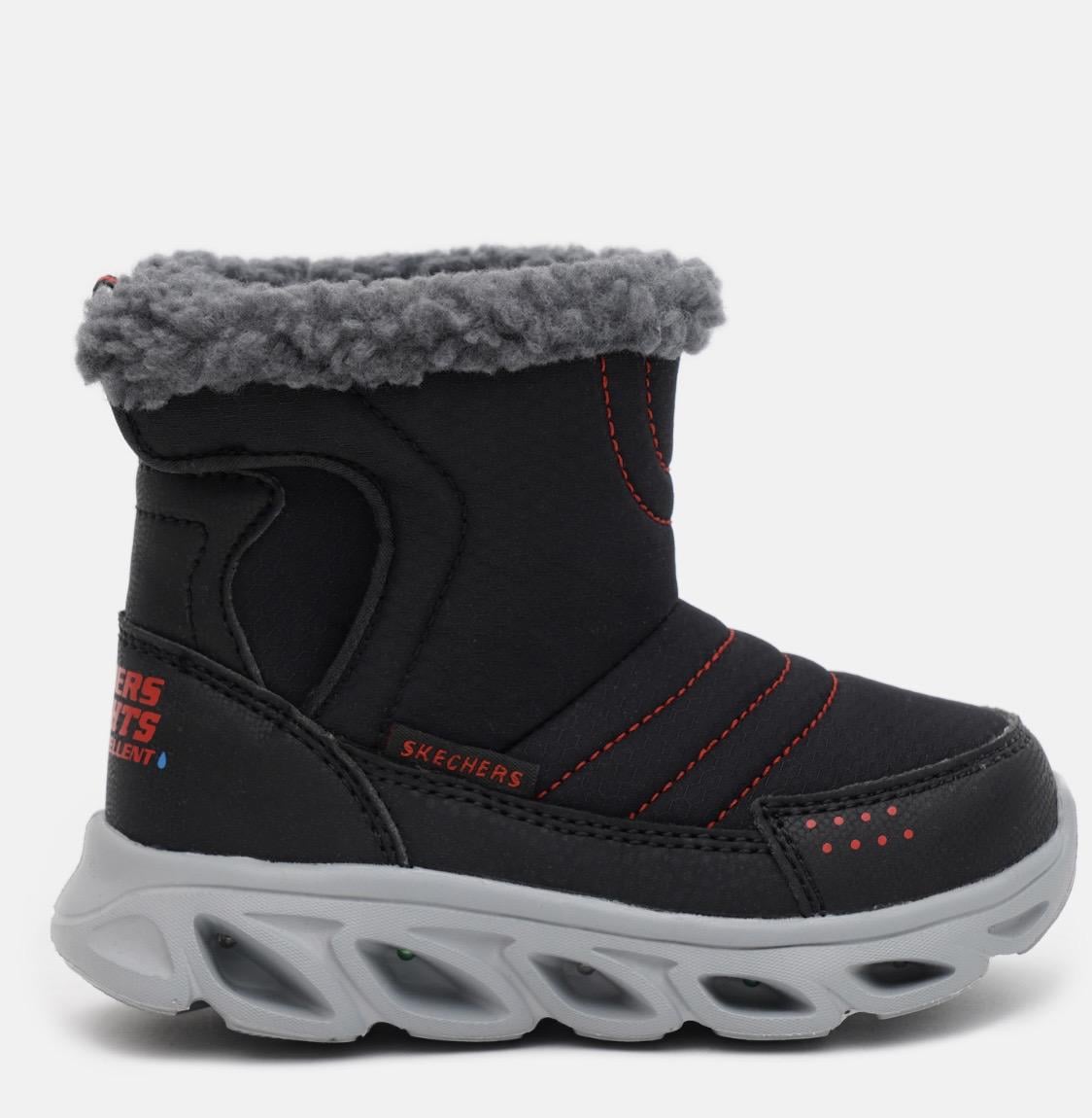 Сапоги детские для мальчика Skechers Hypno Flash 3.0 р. 26 (90517N BKRD)