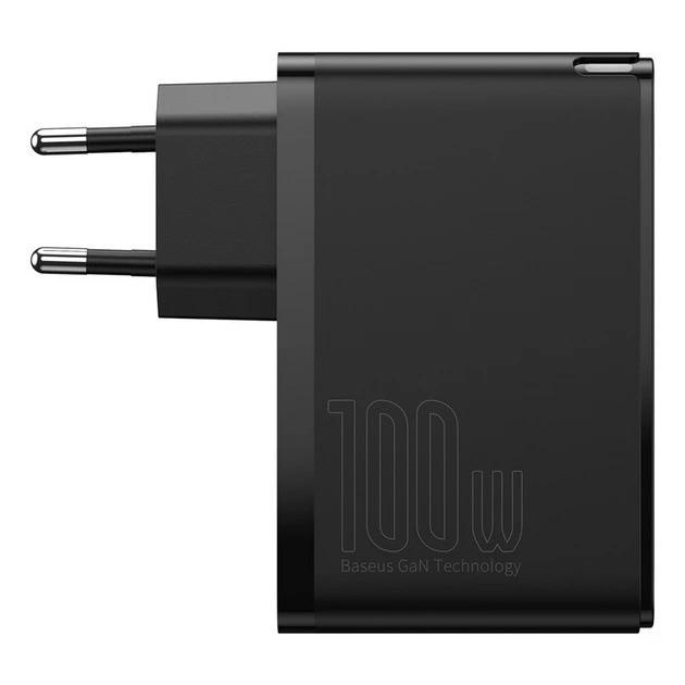 Зарядное устройство Baseus GaN2 QC4.0/PD3.0 100 W/5 A Type-C 1 м Black (CCGAN2P-L01) - фото 3