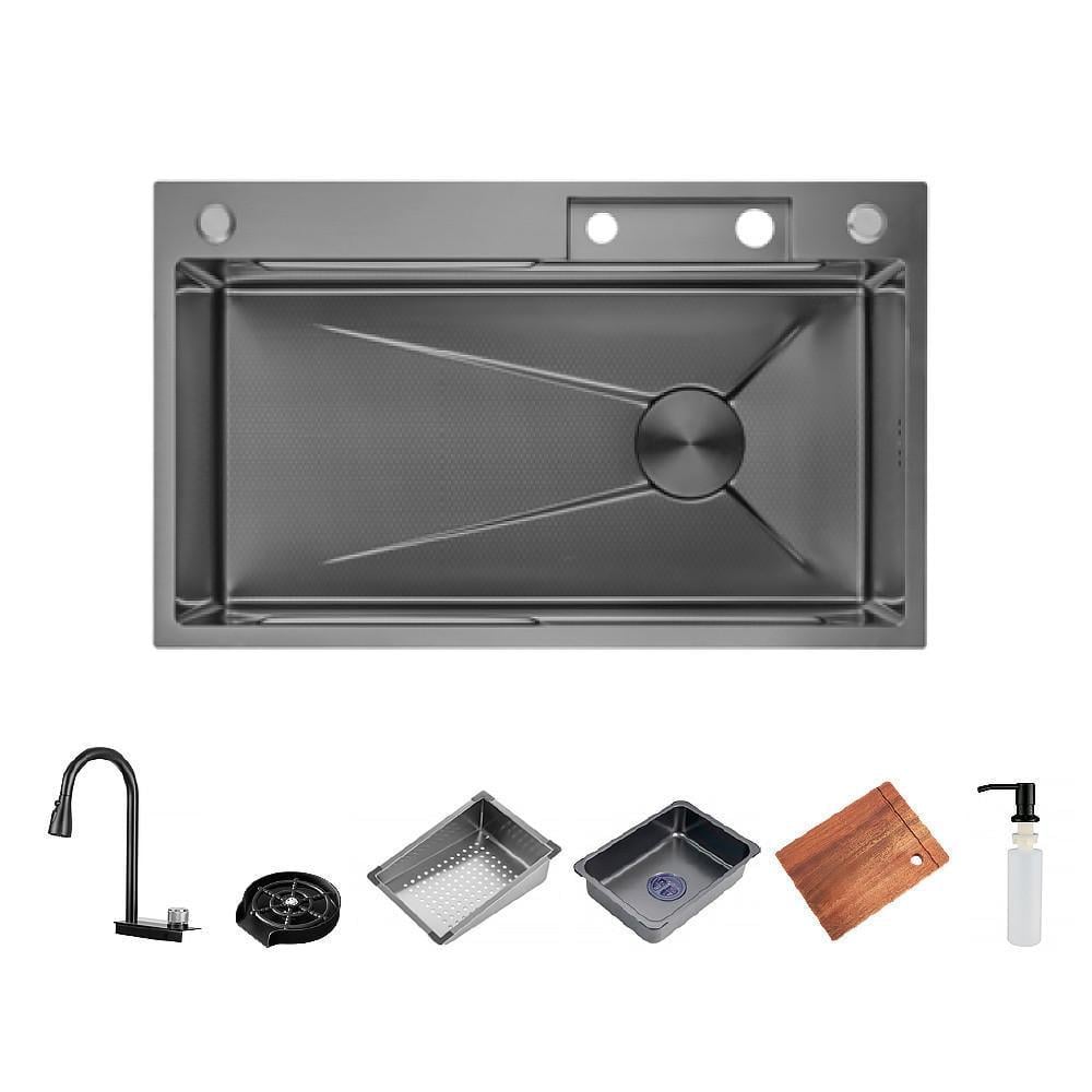 Мийка для кухні ITAL HD7246G 720x460 мм нержавіюча сталь Сірий (2193388133)