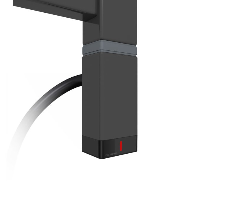 ТЭН электрический Terma ONE кабель в розетку P 400 Вт 30x40 мм Black mat (114)