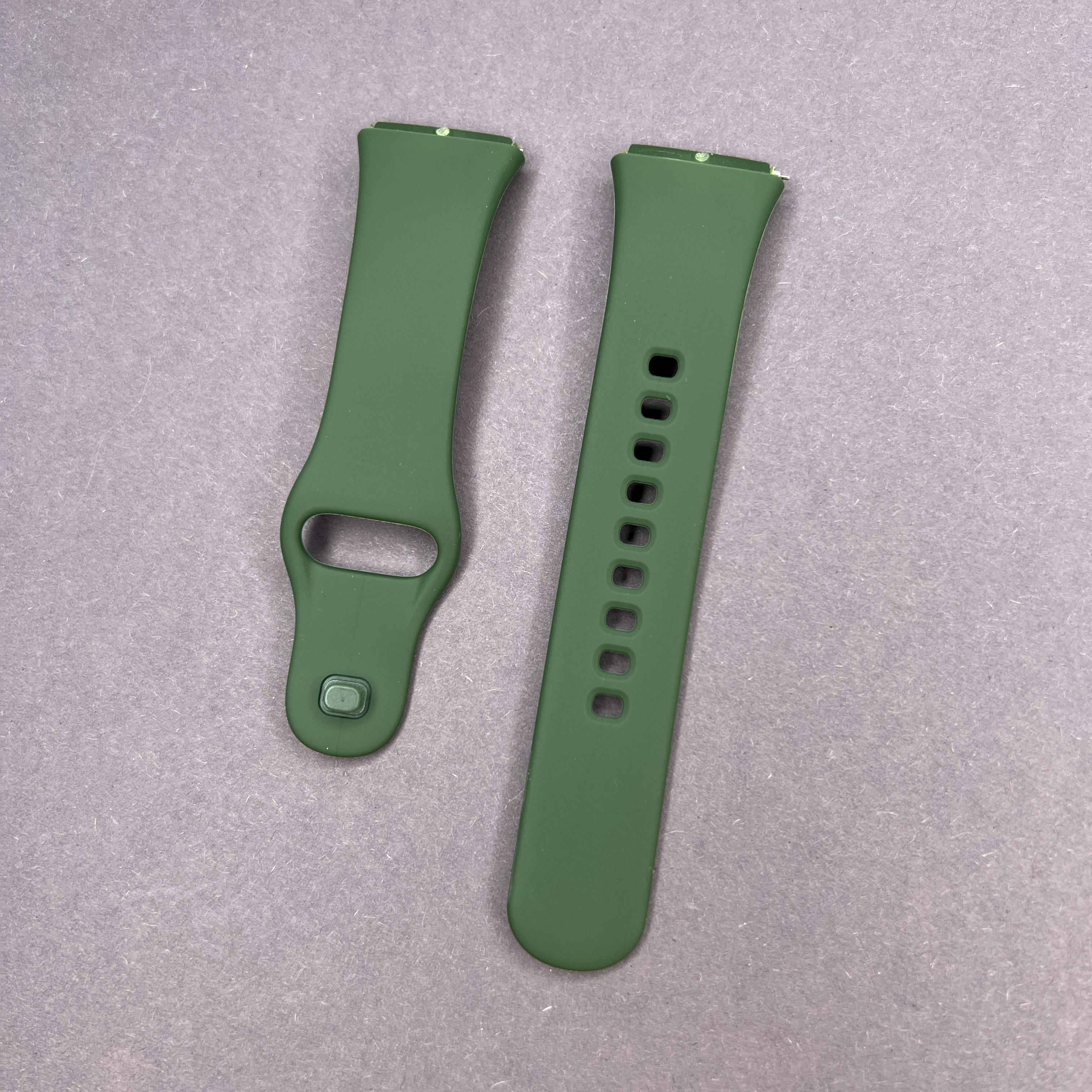 Ремешок силиконовый для Xiaomi Redmi Watch 3 Active на кнопке браслет (516811) - фото 1