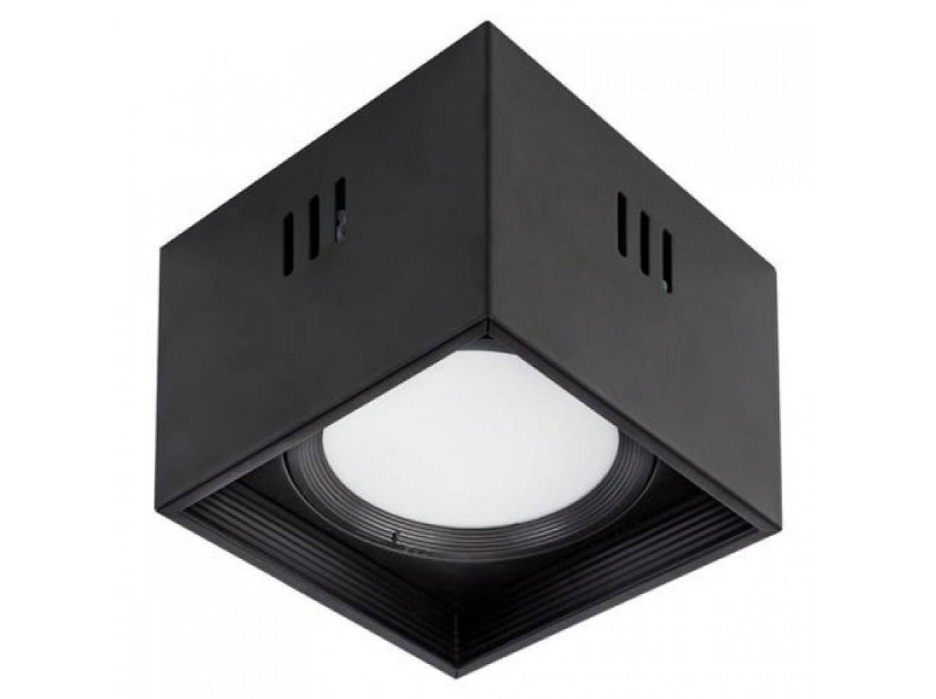 LED-світильник накладний квадратний 15W 4200K 1050 Lm 185-264V 182х200 мм Чорний (SANDRA-SQ1XL/27551139)