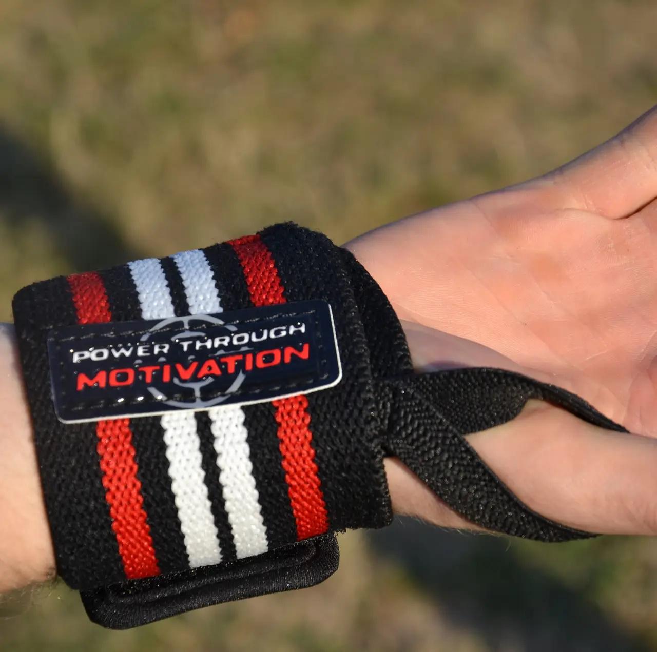 Бинты для запястий Power System PS-3500 Wrist 2 шт. Wraps Red/Black (62-68-PS-3500_Red-Black) - фото 5