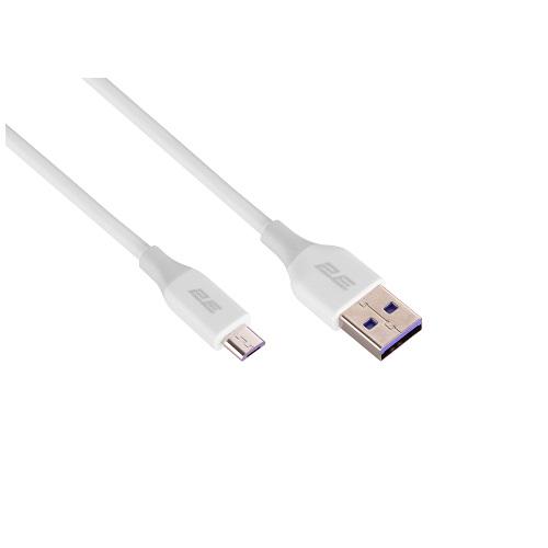 Кабель Glow 2E 2E-CCAM-WH USB-A-microUSB 1 м Білий (582389) - фото 3 Кабель Glow 2E 2E-CCAM-WH USB-A-microUSB 1 м Білий (582389) - фото 3