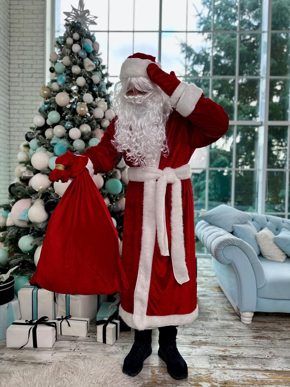 Костюм Санта-Клауса велюровый (санта2) - фото 10 Костюм Санта-Клауса велюровый (санта2) - фото 10