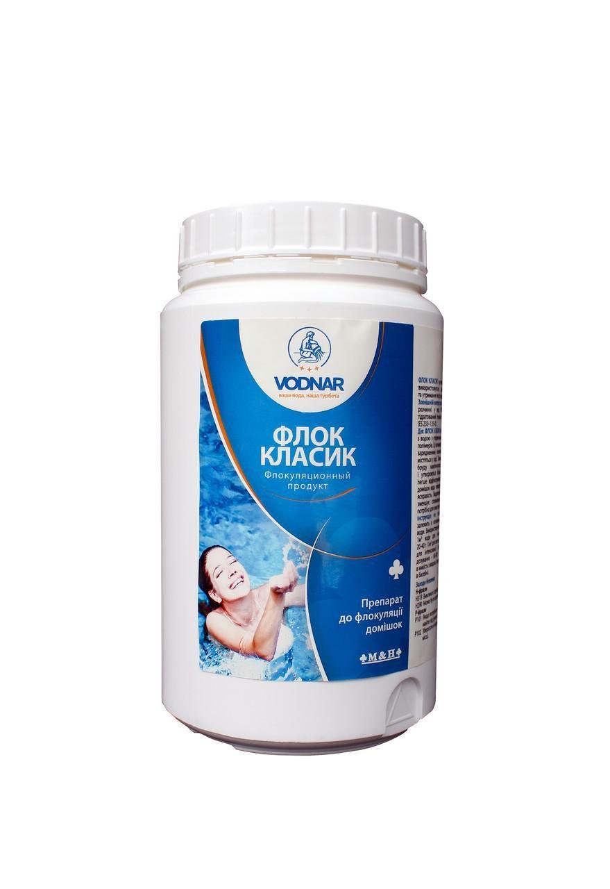 Средство для прозрачности воды в бассейне Vodnar Флок классик 1 л (Hess10)