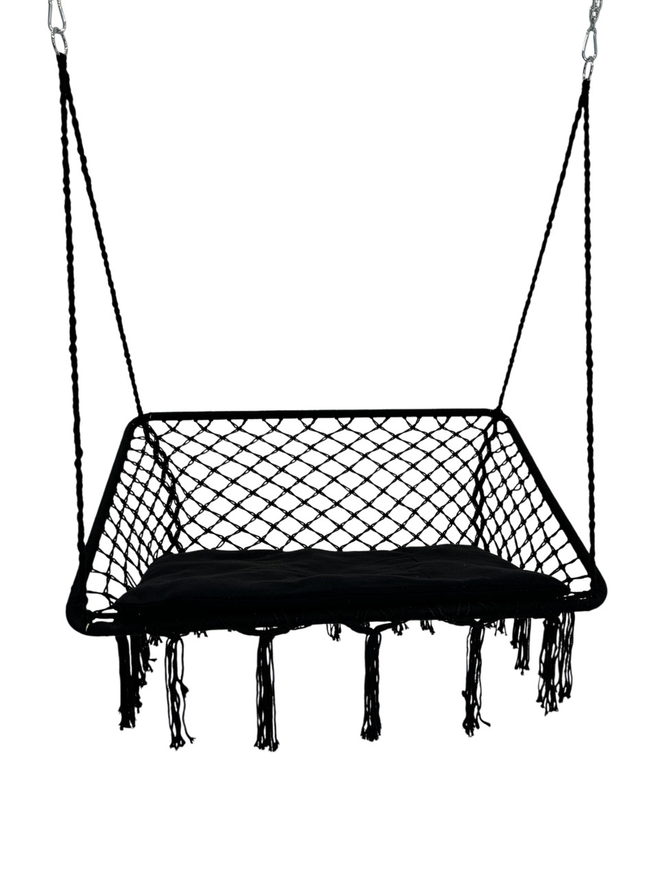 Качели WCG с подушкой двухместная 120 см Черный (QNSW09BL) - фото 5 Качели WCG с подушкой двухместная 120 см Черный (QNSW09BL) - фото 5