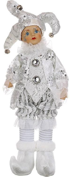 Игрушка музыкальная Арлекин с функцией движения головы 46 см Серебряный