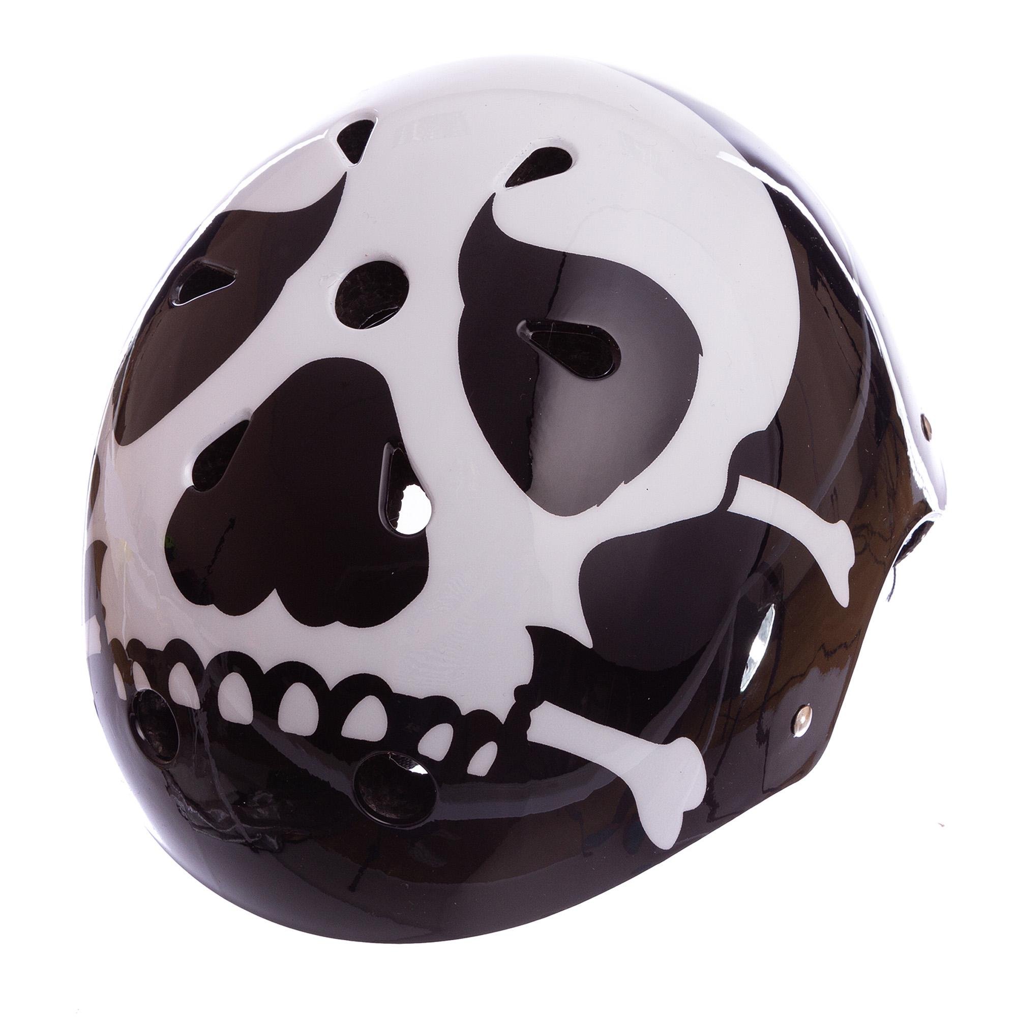 Шлем для экстремального спорта Кайтсерфинг Zelart SKULL SK-5616-015 L-56-58 Черно-белый (NA003060)