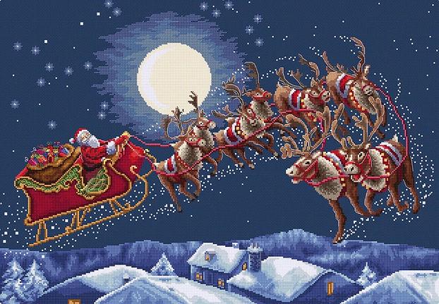 Набір для вишивання хрестиком L9959 Christmas Eve Flight