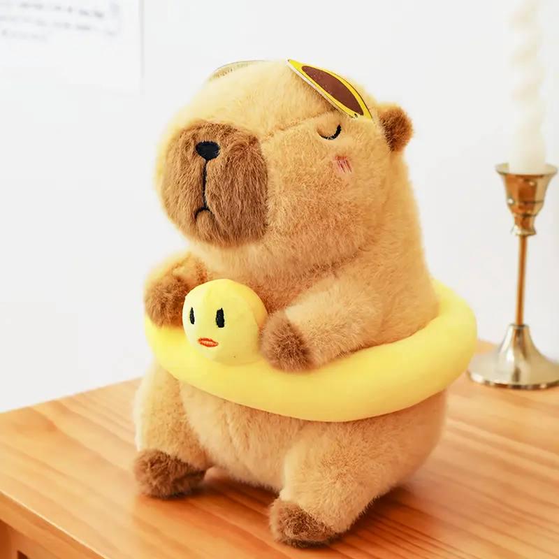 Мягкая игрушка Капибара уткодруг с кругом 40,2 см (2774111431)