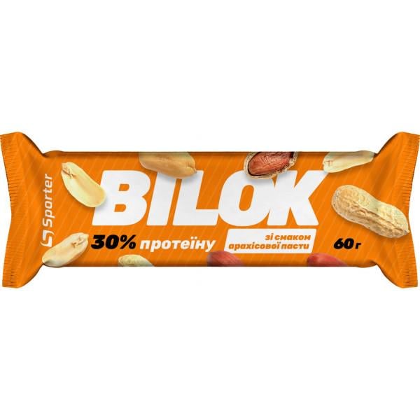 Батончик протеїновий Sporter Protein Bilok Peanut butter Flavor 60 г