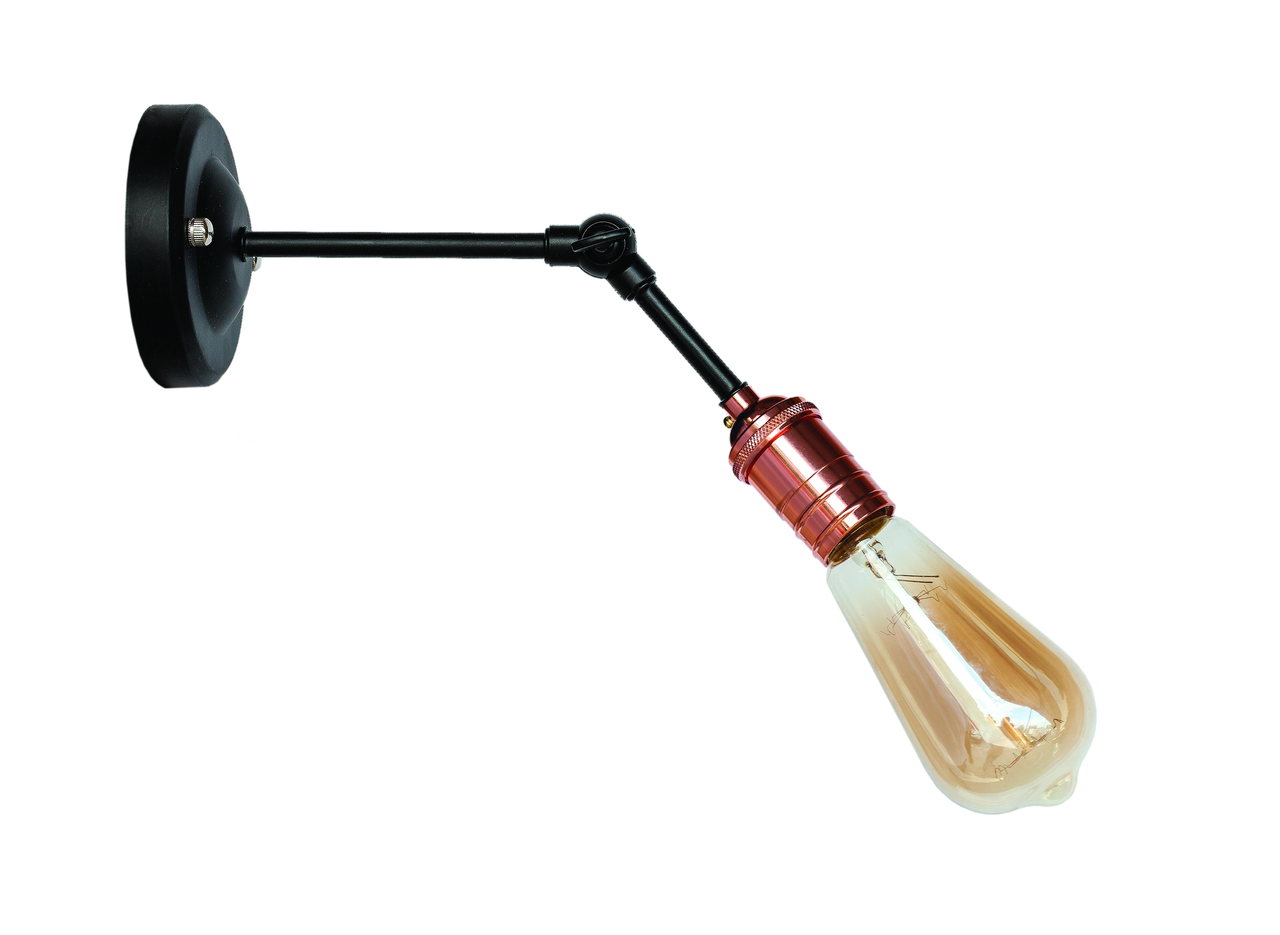 Бра Levistella Lofty с патроном AMP17 Черный/Розовое золото (1963530519)