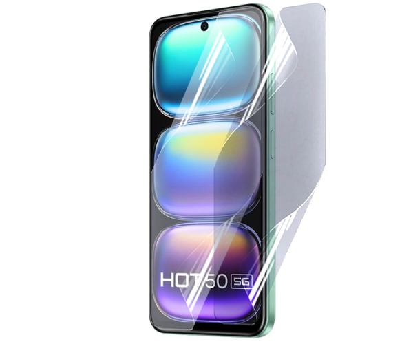 Противоударная гидрогелевая пленка Hydrogel Film для Infinix Hot 50, Transparent Противоударная гидрогелевая пленка Hydrogel Film для Infinix Hot 50, Transparent