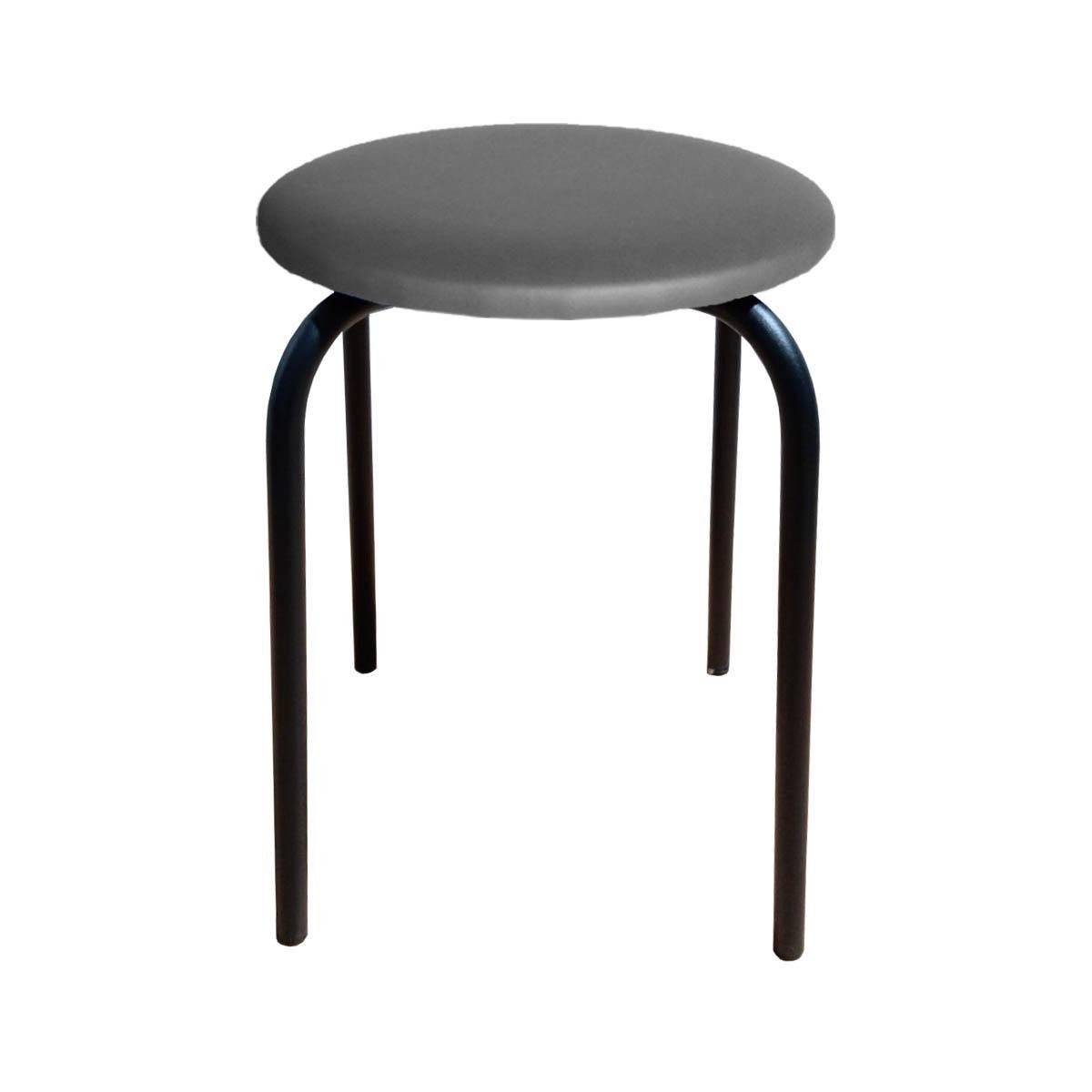 Табурет для кухни Чико кожзаменитель Серый/Черный (U27042-88)