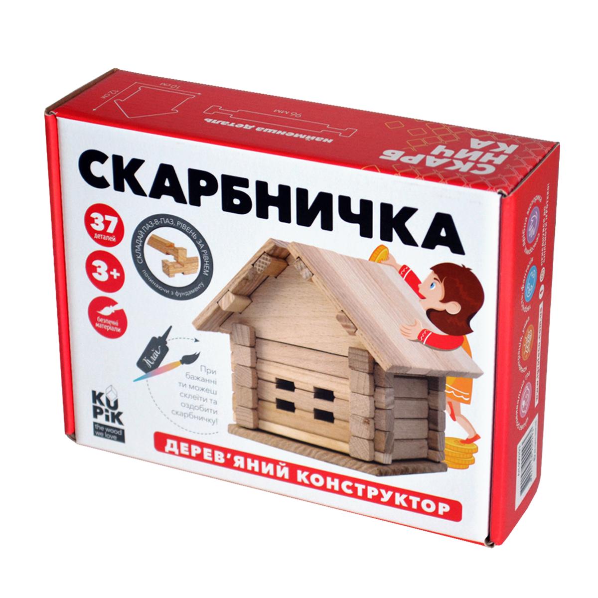 Конструктор Igroteco 3d деревянный обучающий Копилка (3633)