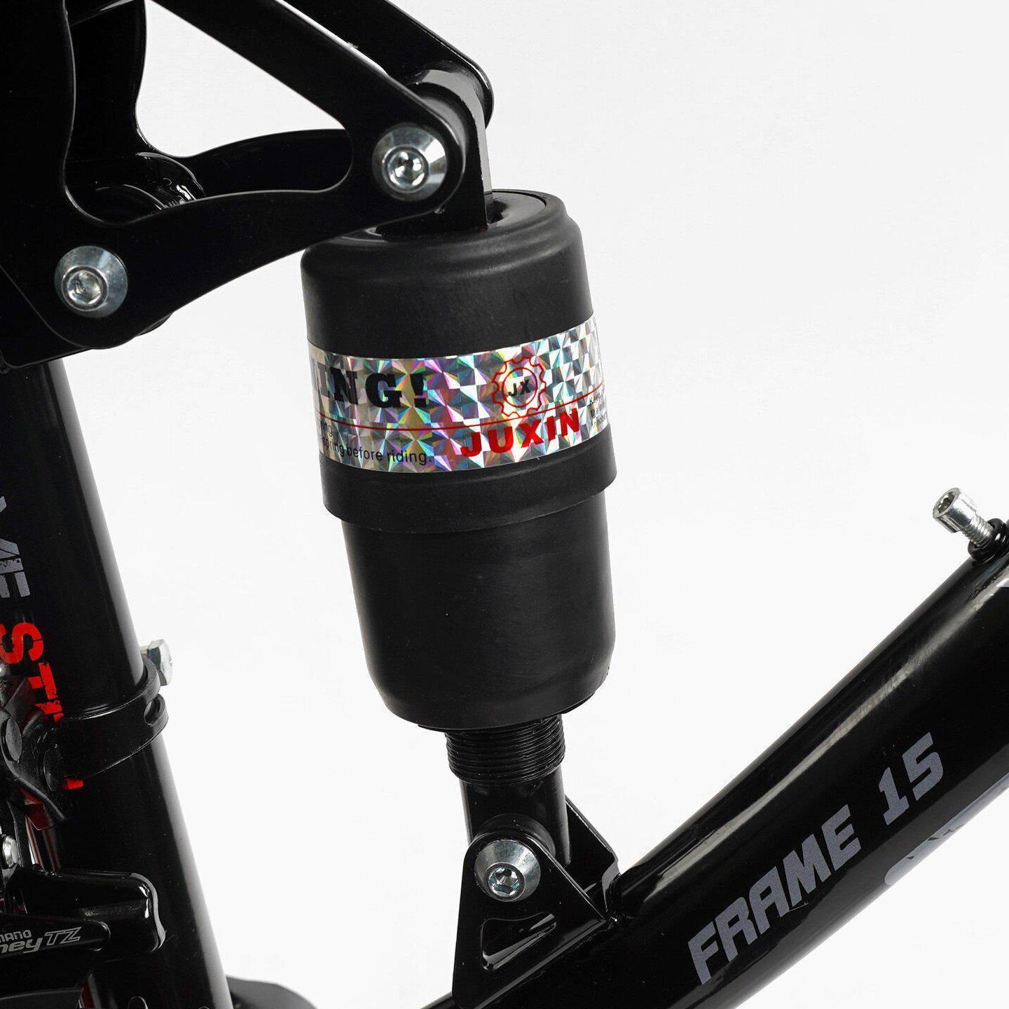 Велосипед горный двухподвесной Corso Rend 26"/15" Черный (799511622) - фото 10 Велосипед горный двухподвесной Corso Rend 26"/15" Черный (799511622) - фото 10