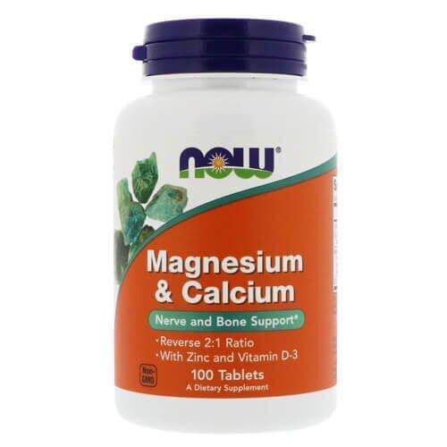 Кальций Now Foods Magnesium & Calcium 100 табл. (NOW-01277)