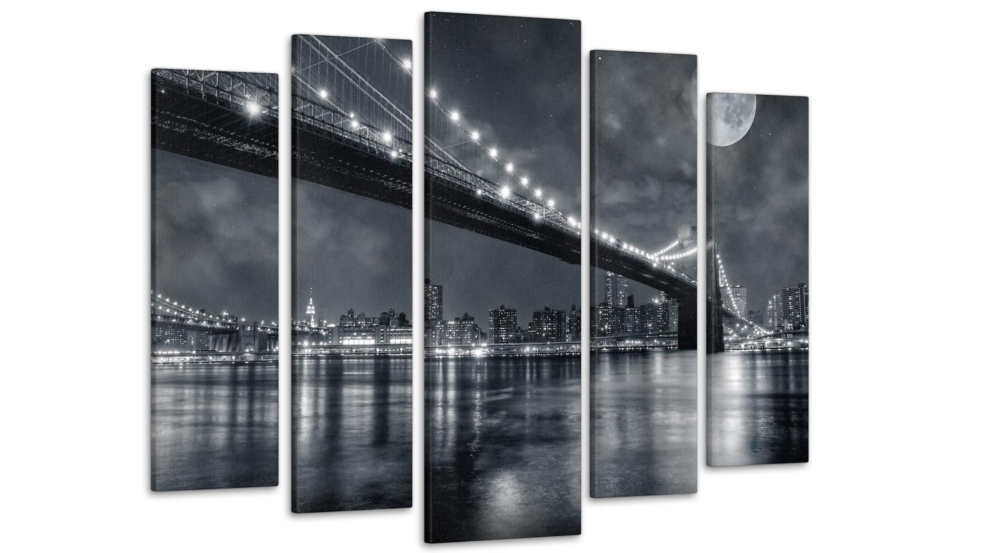 Модульная картина Город Луна 80х118 см (Art-22_5)