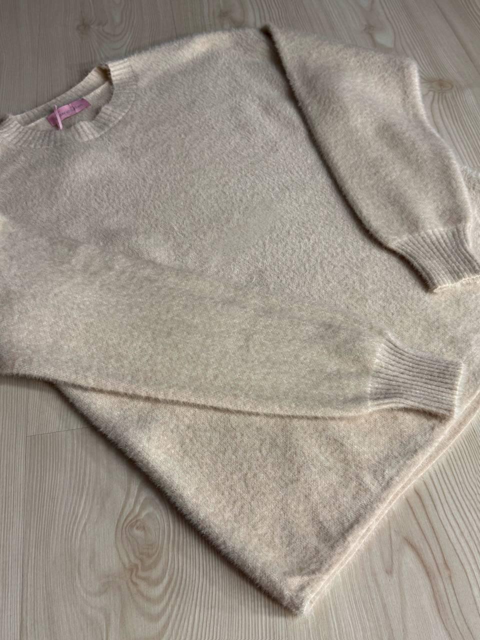 Свитер женский Fancy Matinee 5977 ангора базовый OS Бежевый (5037) - фото 4