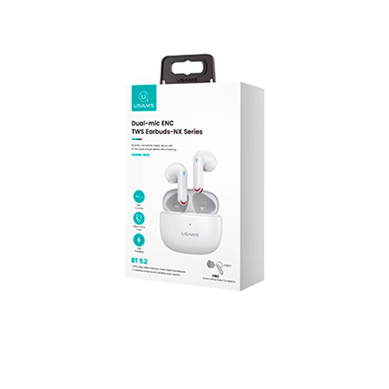 Наушники Bluetooth Usams TWS NX10 White (0eefd8cf) - фото 4