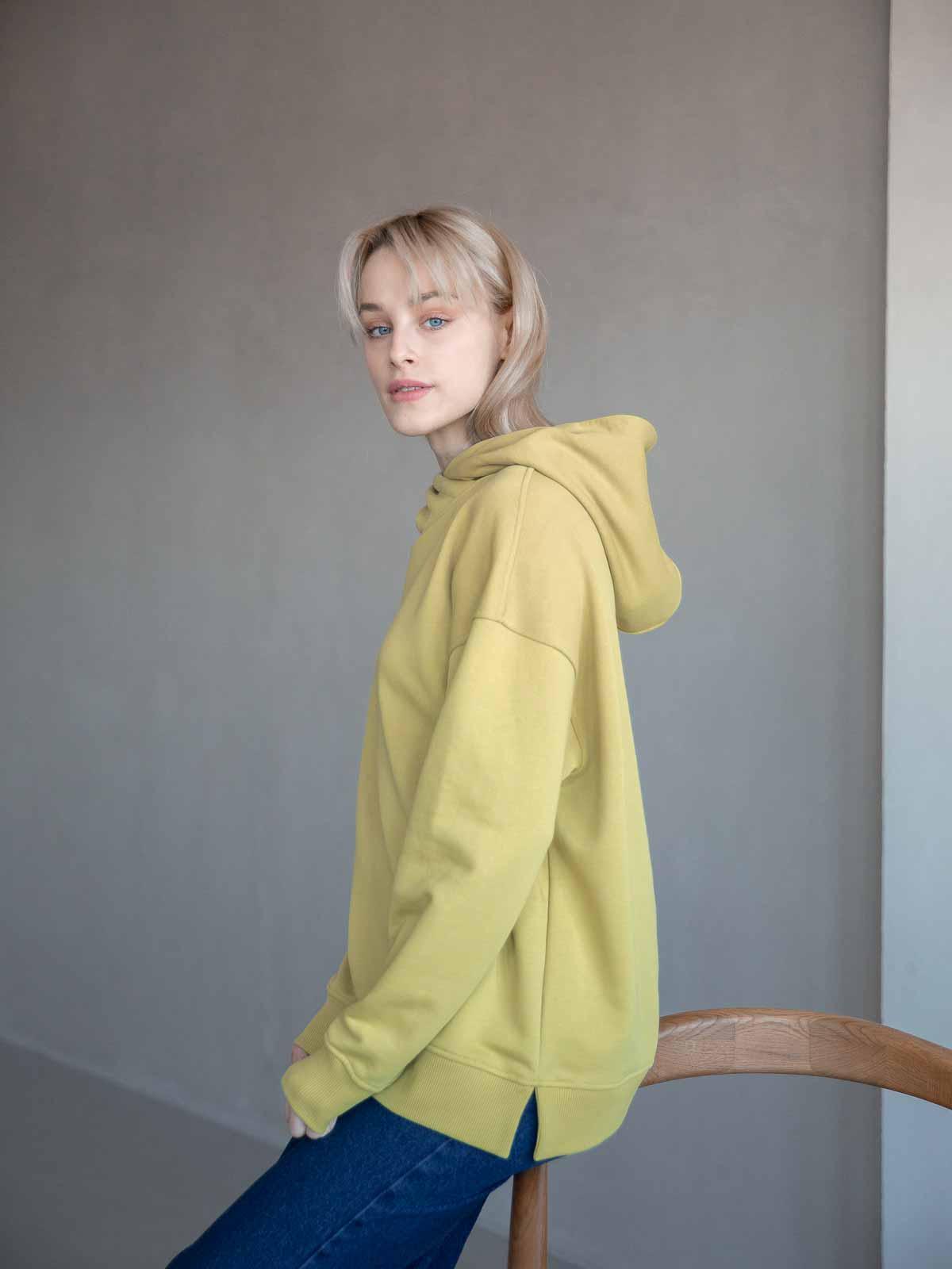 Худі жіноче з вишивкою FROMUS XL/XXL Фісташковий (2576-14) - фото 4