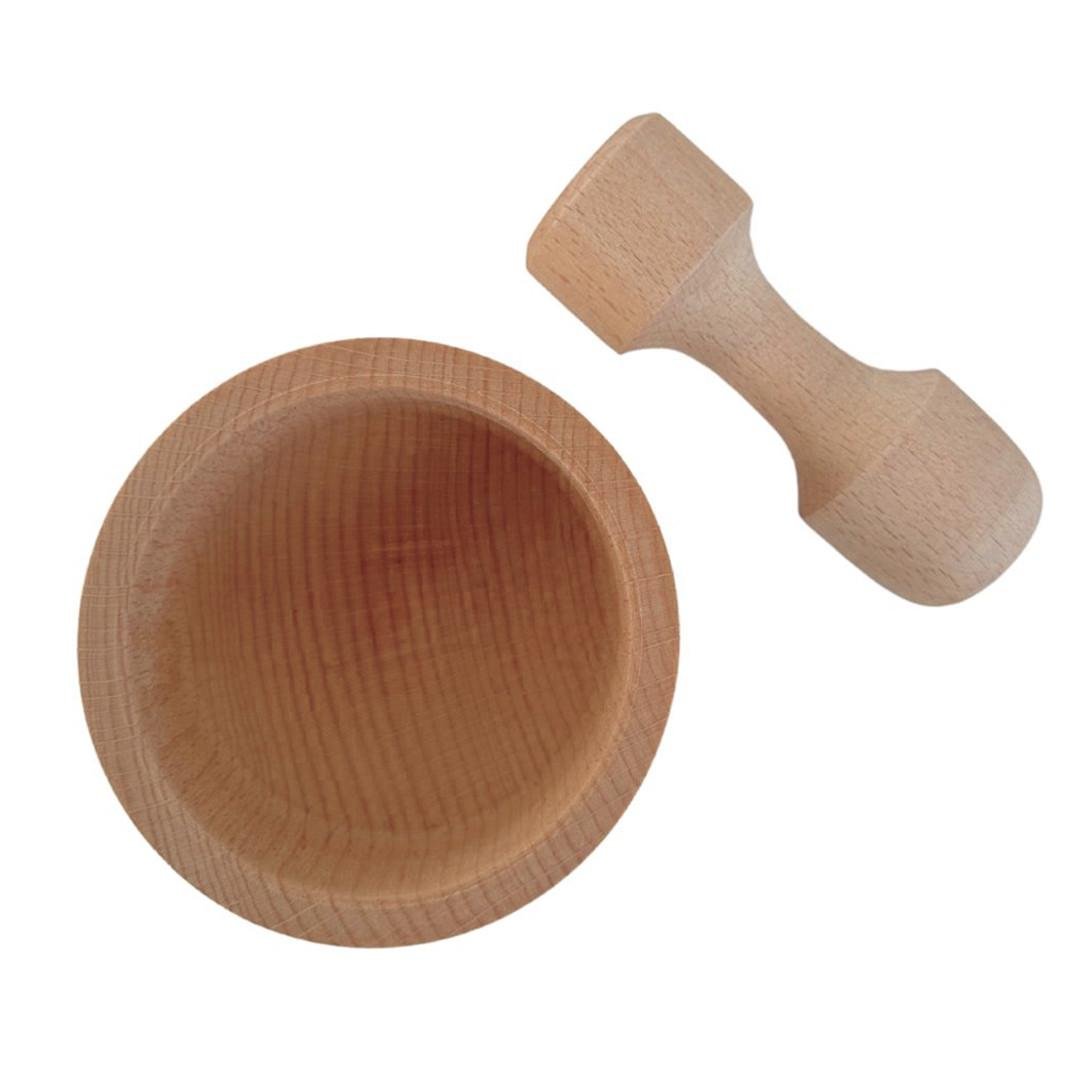 Ступка для специй с пестиком 10х5,5 см дерево (2540816631) - фото 4 Ступка для специй с пестиком 10х5,5 см дерево (2540816631) - фото 4