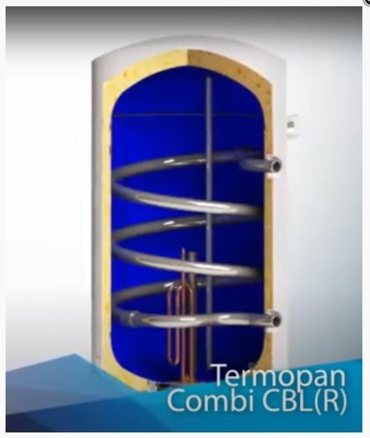 Бойлер комбинированный Termopan Combi Right TP-CBR 100 со змеевиком и ТЭНом - фото 3