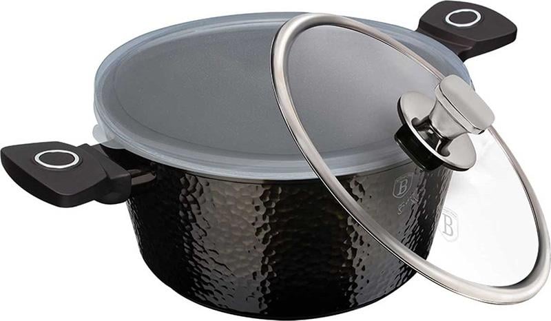 Кастрюля Berlinger Haus Primal-Gloss 6,1 л с титановым покрытием 2 крышки (BH-6573)