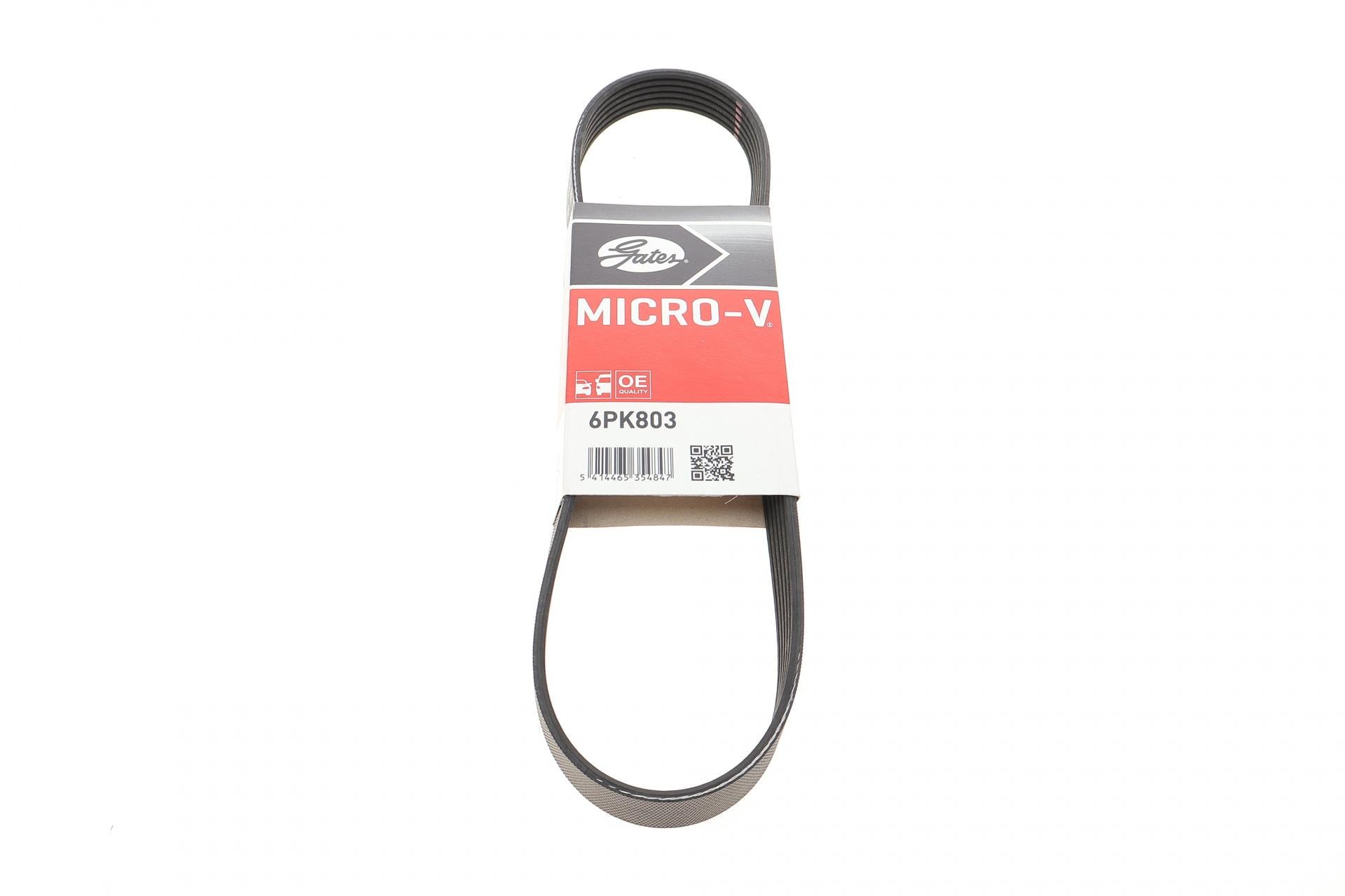 Ремень генератора GATES для Citroen Berlingo/Peugeot Partner 1.6HDI/Ford Fiesta/Focus 1.4-1.6 TDCi 01- (6PK803)