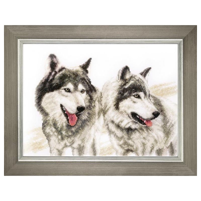 Набор для вышивания крестиком Чарівна Мить ВТ-056 Серые братья (17991)