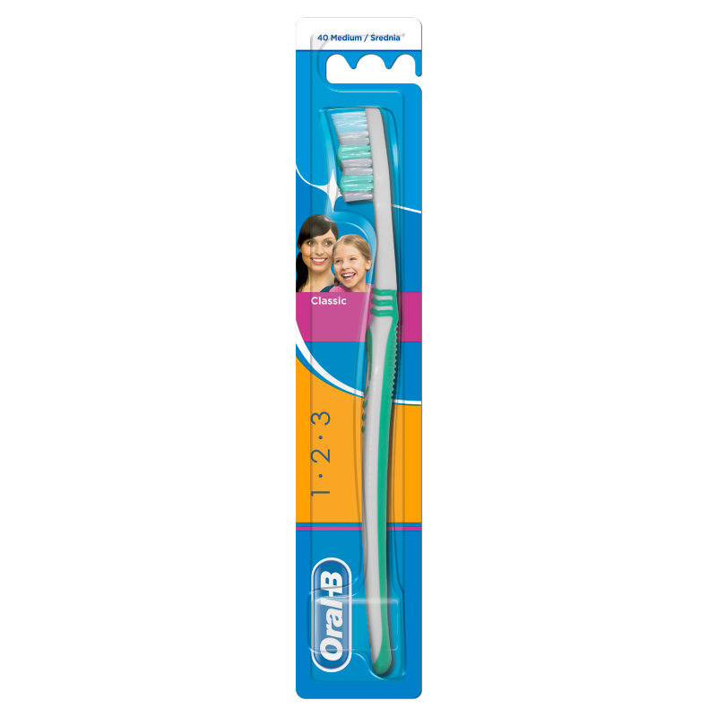 Зубна щітка Oral-B 123 Classic середня 1 шт. (3014260293222)