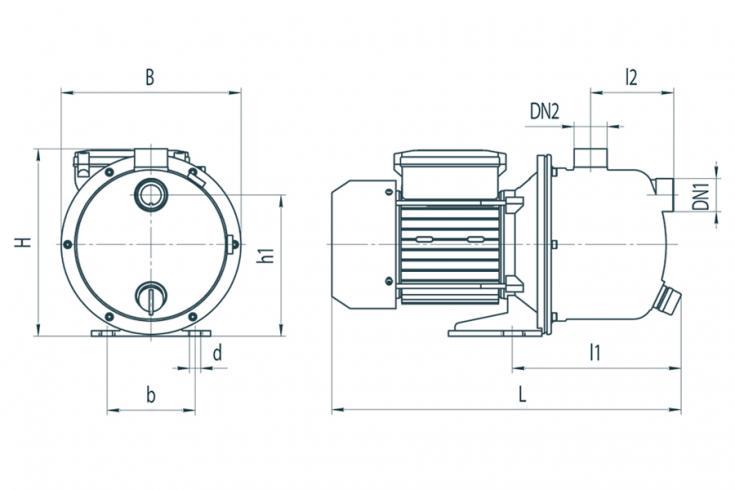 Поверхневий насос Rudes JS 110 (1638) - фото 3 Поверхневий насос Rudes JS 110 (1638) - фото 3