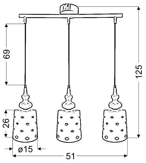 Люстра Candellux Hamp 51x125 см Білий (33-51943) - фото 3
