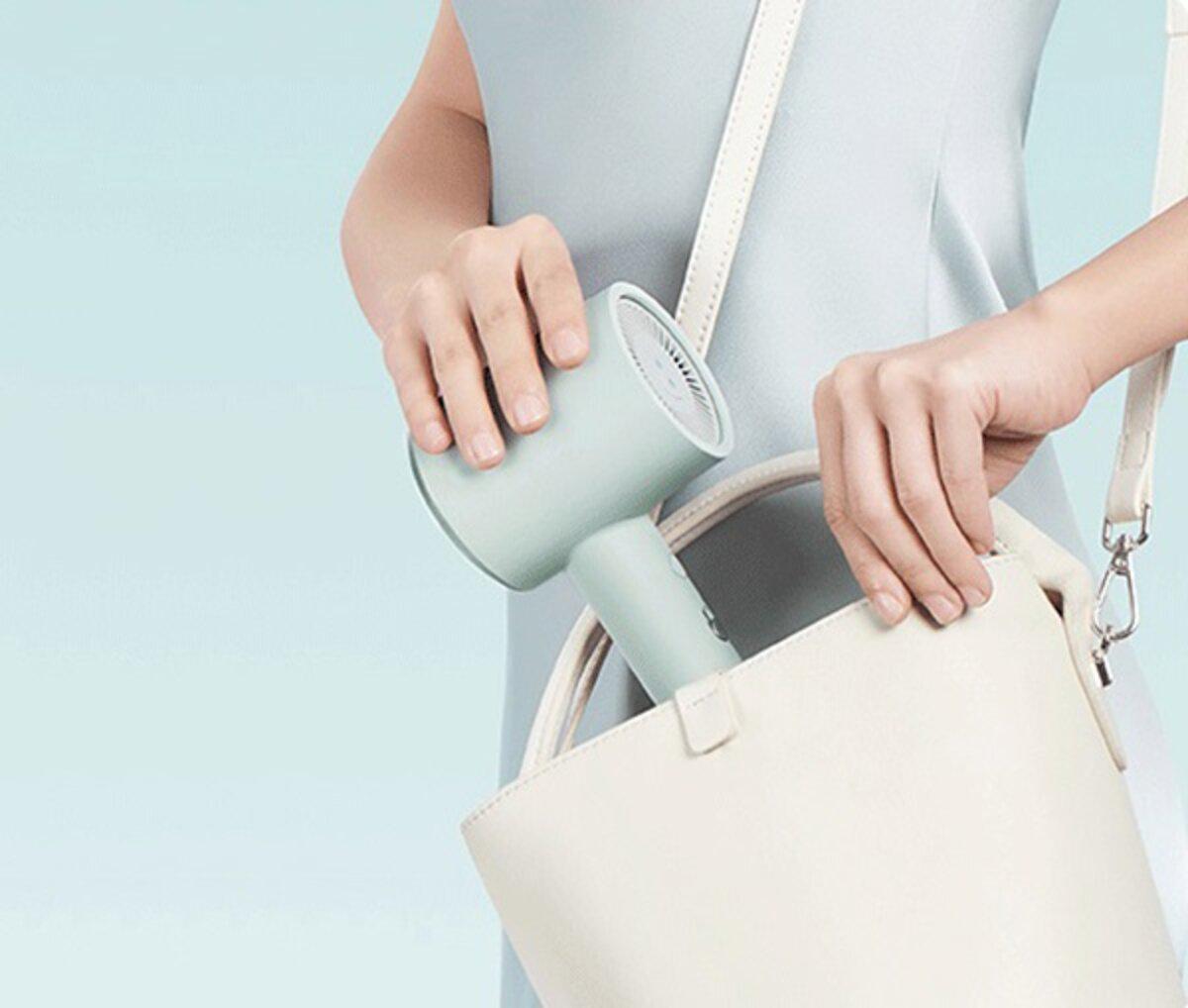 Фен для волосся Mijia Negative Ion Hair Dryer H301 1600W китайська вилка з перехідником на EU розетку Green (CMJ03ZHMG) - фото 2