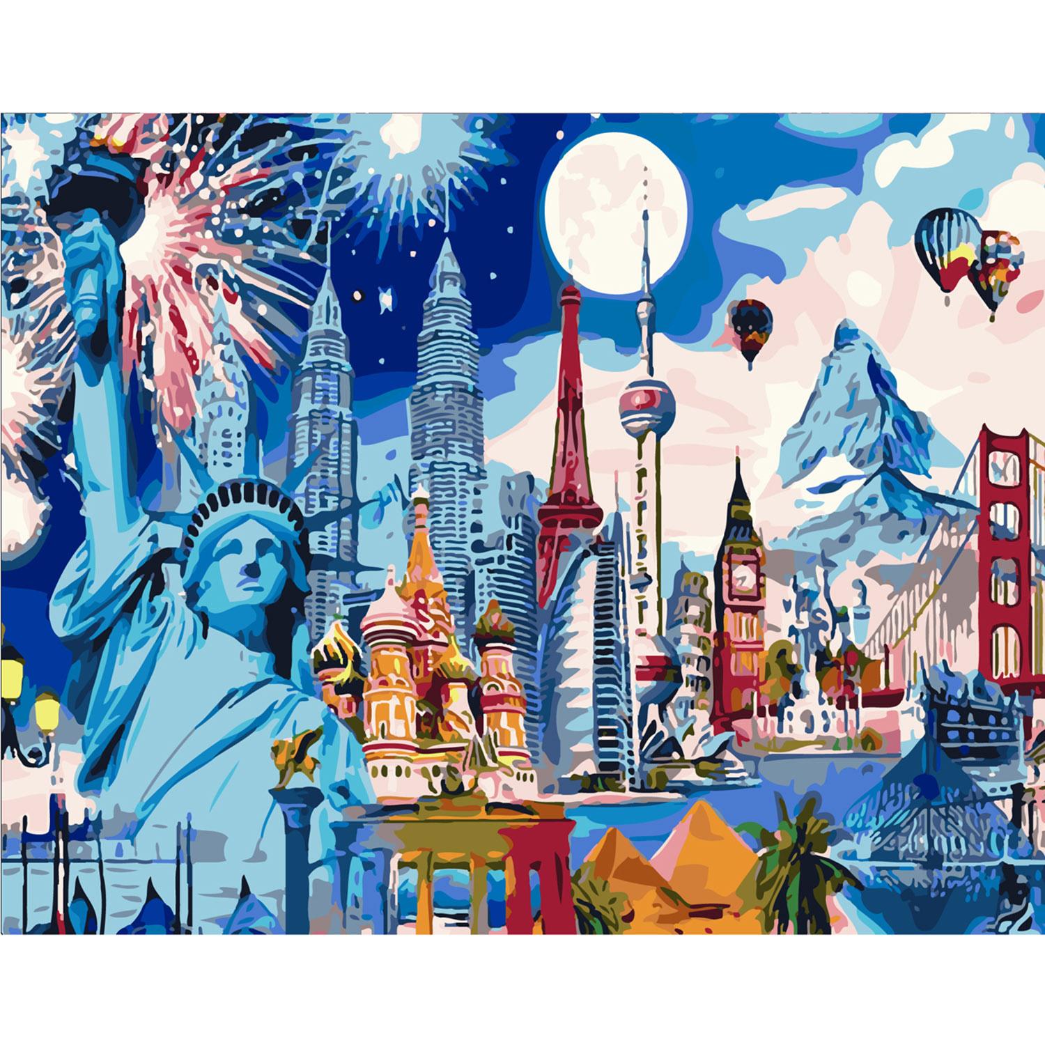 Картина за номерами Strateg The whole world 40х50 см (SY6183)