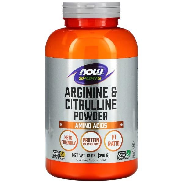 Аминокомплекс NOW Foods Arginine & Citrulline 340 г 113 порций (000025232)