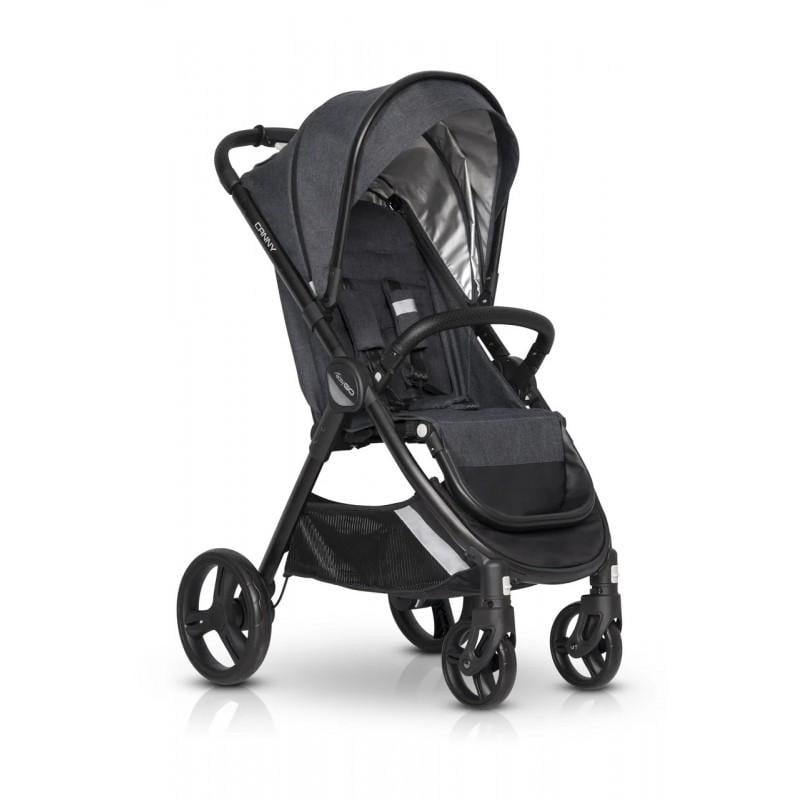 Коляска прогулянкова EasyGo Canny з багажним кошиком та чохлом на ніжки Чорний