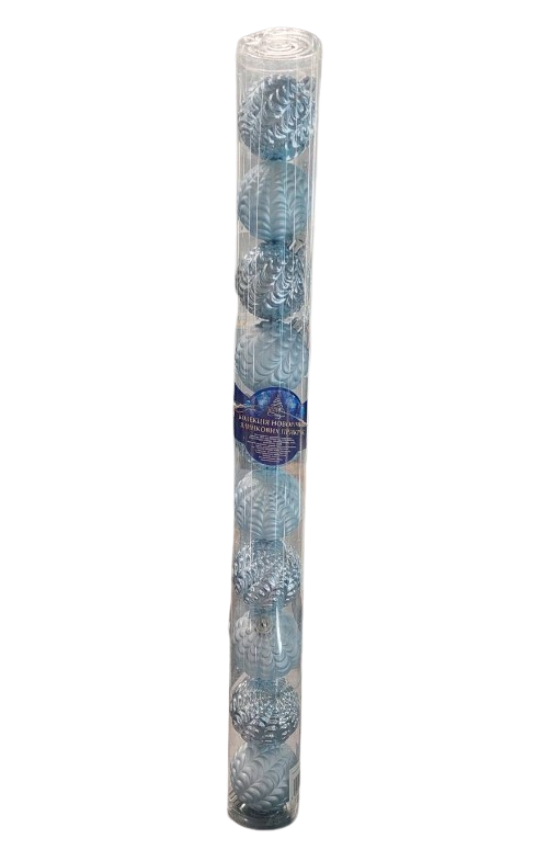 Шарики новогодние МАГІЧНА-НОВОРІЧНА 9626 10 шт. Blue