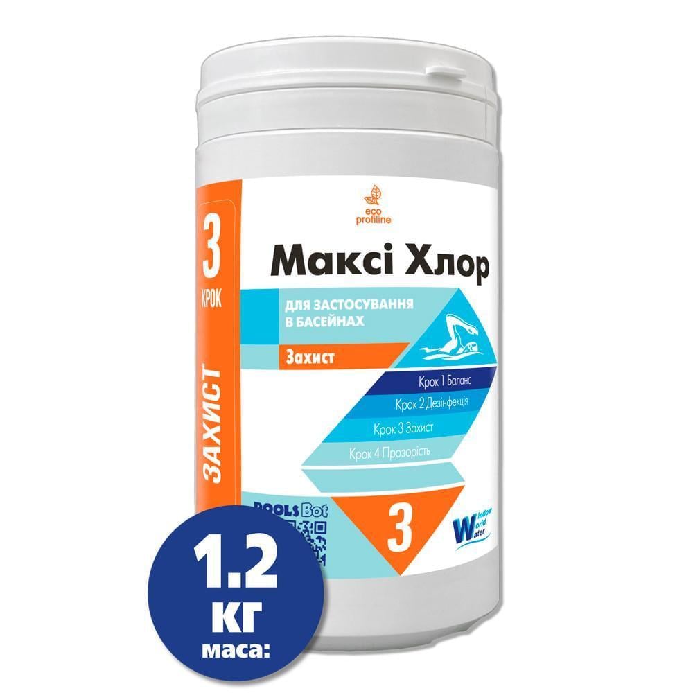 Хлор макси таблетки 200 г для продолжительной дезинфекции Water World Window 1,2 кг (10601004) Хлор макси таблетки 200 г для продолжительной дезинфекции Water World Window 1,2 кг (10601004)