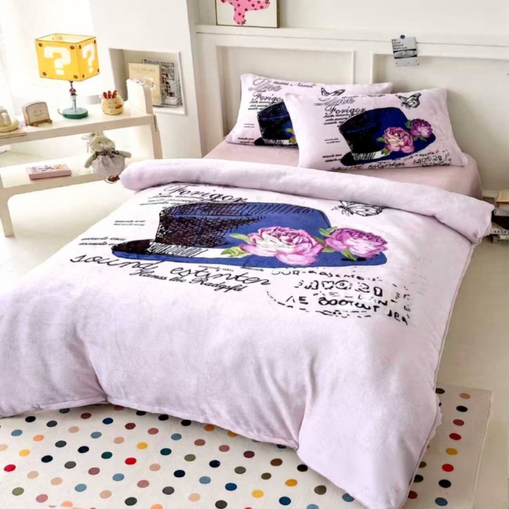 Комплект дитячої постільної білизни велюр полуторний 50x70 см Білий